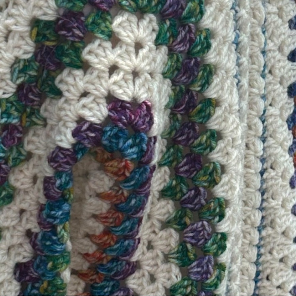 Colorful Crochet Women's Cardigan - Picture 4 of 6